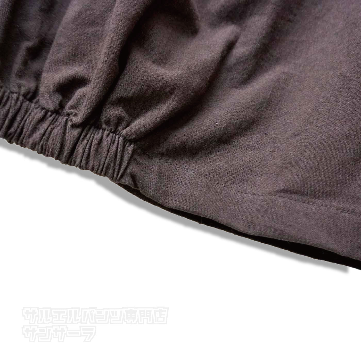 ワイドパンツ サルエルパンツ メンズ レディース ユニセックス シンプル アンクル丈 ゆったり 涼しい 春 夏 ブラック