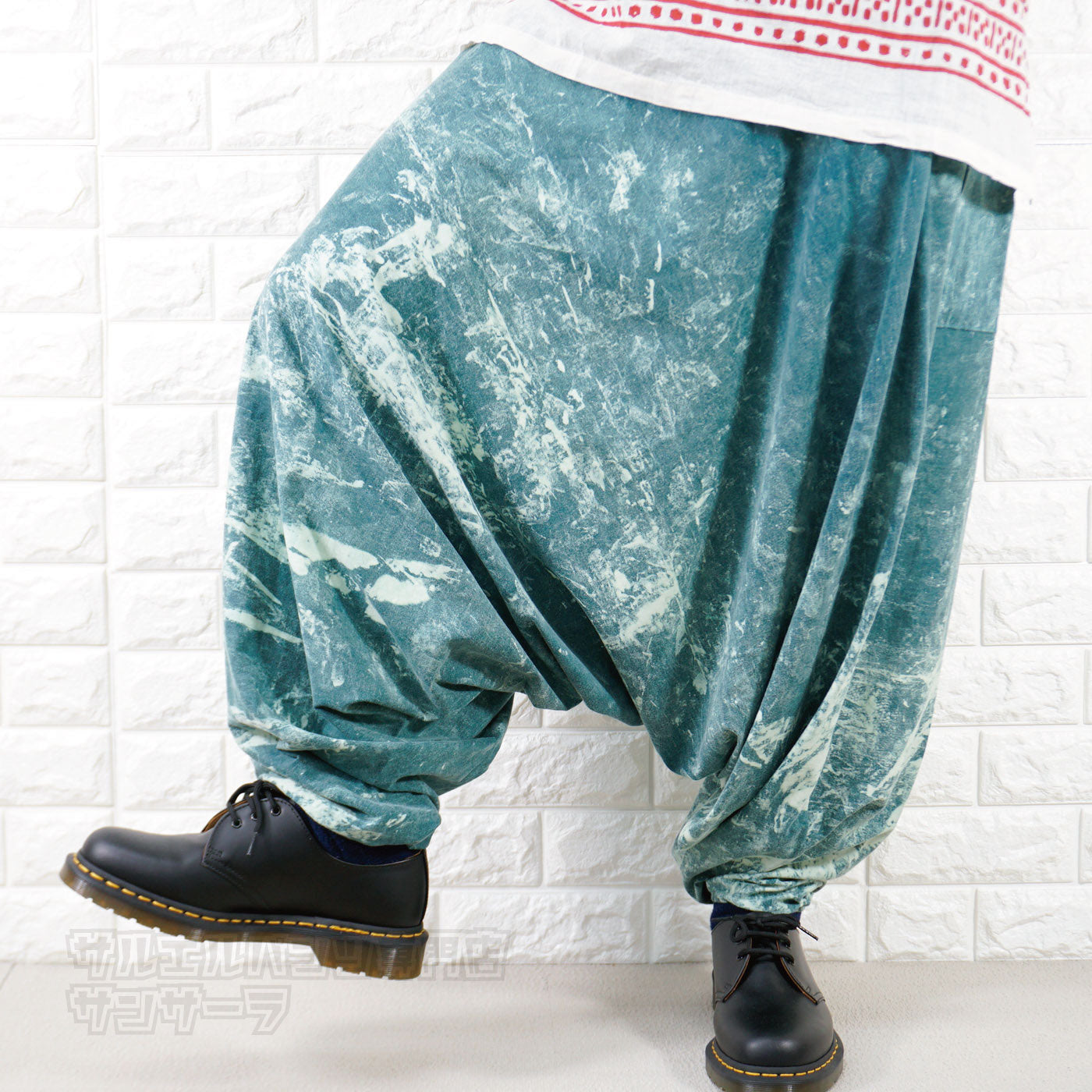 19,760円マーブル柄サルエルパンツ　buttstain life's a beach