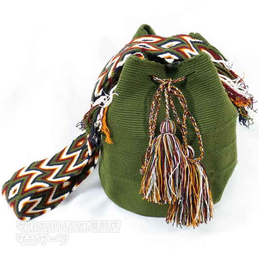 ワユーバッグ wayuu bag マザーズバッグ ショルダーバッグ レディース 大容量 きれいめ ハンドメイド 南米 コロンビア 伝統 総柄 民族柄 エスニック ファッションブルー