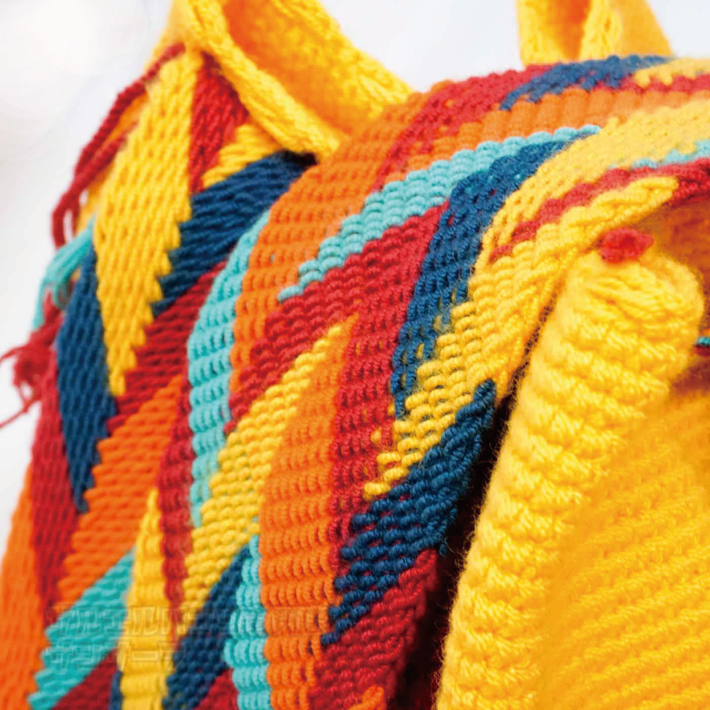 訳あり ワユーバッグ wayuu bag ショルダーバッグ マザーズバッグ レディース きれいめ ハンドメイド 手織り 南米 コロンビア 伝統 民族柄 エスニック ファッションブラック