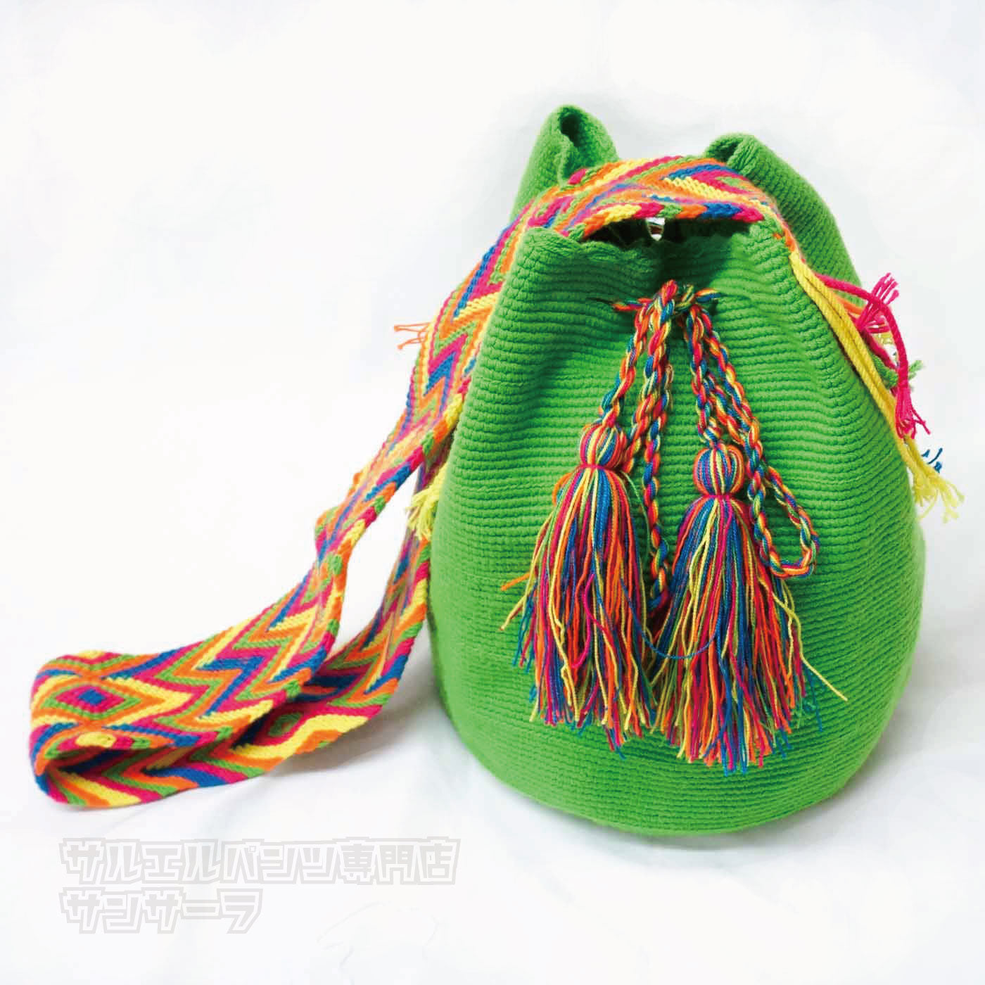 訳あり ワユーバッグ wayuu bag ショルダーバッグ マザーズバッグ レディース きれいめ ハンドメイド 手織り 南米 コロンビア 伝統 民族柄 エスニック ファッションベージュ