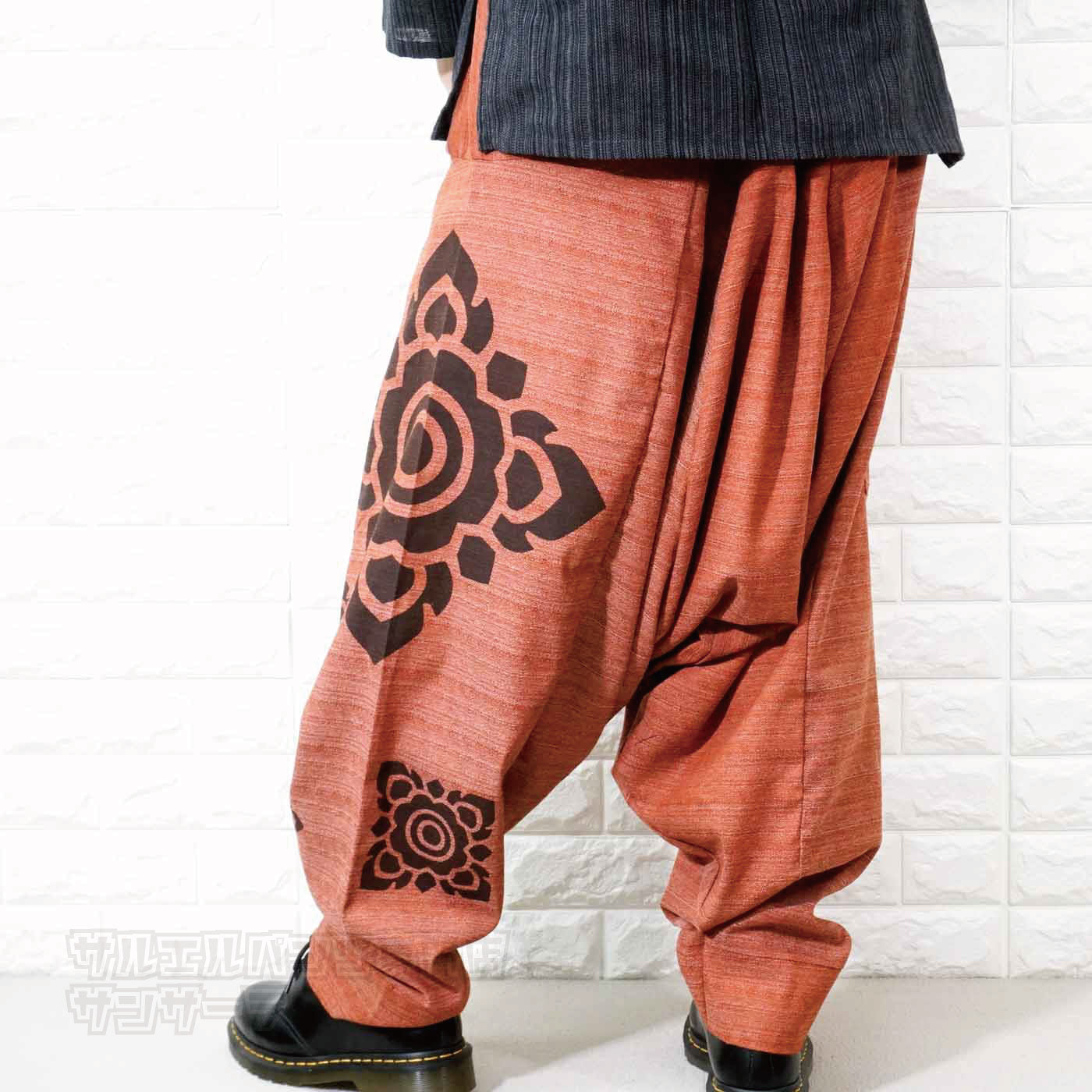 サルエルパンツ アラジンパンツ ワイドパンツ バギーパンツ メンズ レディース 大きいサイズ ゆったりサイズ ヨガ ダンス エスニック アジアン ファッションブラック